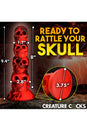 XR Brands - Creature Cocks - Doom Skull Tower Silicone Dildo - Red - Stag Shop