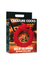 XR Brands - Creature Cocks - Rise Of The Dragon Silicone Cock Ring - Red - Stag Shop