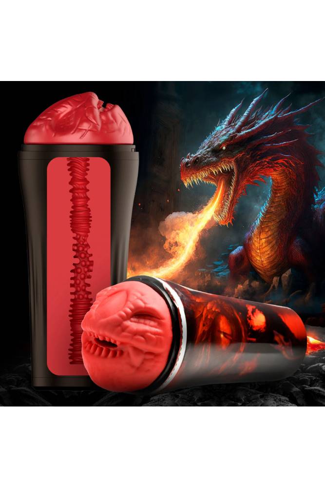 XR Brands - Creature Cocks - Dragon Snatch Stroker - Red - Stag Shop