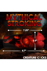 Thumbnail for XR Brands - Creature Cocks - Dragon Snatch Stroker - Red - Stag Shop