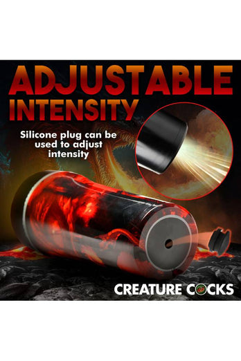 XR Brands - Creature Cocks - Dragon Snatch Stroker - Red - Stag Shop