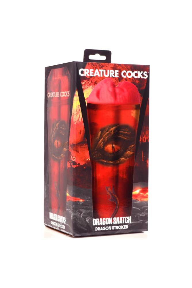 XR Brands - Creature Cocks - Dragon Snatch Stroker - Red - Stag Shop