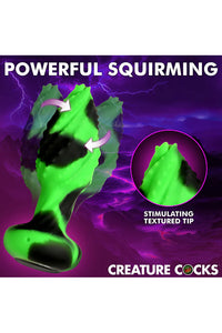 Thumbnail for XR Brands - Creature Cocks - Eye of the Spawn Vibrating & Squirming Butt Plug - Stag Shop