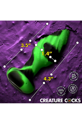 XR Brands - Creature Cocks - Eye of the Spawn Vibrating & Squirming Butt Plug - Stag Shop