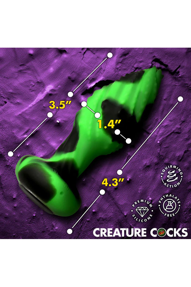 XR Brands - Creature Cocks - Eye of the Spawn Vibrating & Squirming Butt Plug - Stag Shop