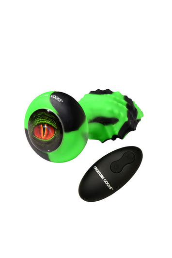 XR Brands - Creature Cocks - Eye of the Spawn Vibrating & Squirming Butt Plug - Stag Shop