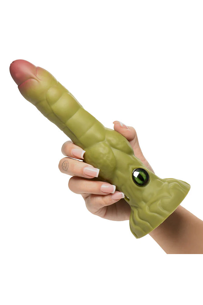XR Brands - Creature Cocks - Eyegor Thrusting & Vibrating Silicone Dildo - Stag Shop