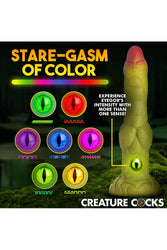 XR Brands - Creature Cocks - Eyegor Thrusting & Vibrating Silicone Dildo - Stag Shop
