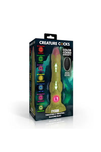 Thumbnail for XR Brands - Creature Cocks - Eyegor Thrusting & Vibrating Silicone Dildo - Stag Shop