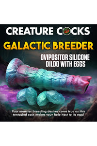 Thumbnail for XR Brands - Creature Cocks - Galactic Breeder Ovipositor Silicone Dildo - Multicolour