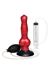 XR Brands - Creature Cocks - Hell Hound Squirting Silicone Dildo - Stag Shop