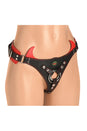 XR Brands - Creature Cocks - Horny Devil Strap-On Harness - Black/Red - Stag Shop