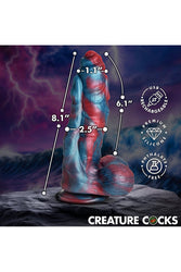 XR Brands - Creature Cocks - Hydra X Vibrating Silicone Dildo - Stag Shop