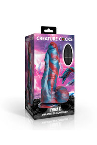 Thumbnail for XR Brands - Creature Cocks - Hydra X Vibrating Silicone Dildo - Stag Shop
