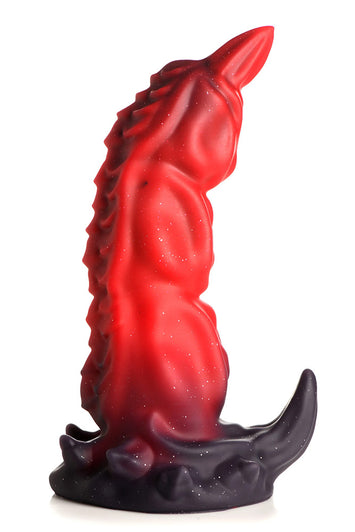 XR Brands - King Scorpion Silicone Dildo - Red/Black - Stag Shop
