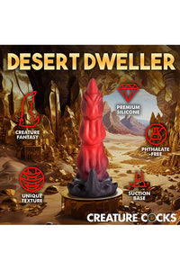 Thumbnail for XR Brands - King Scorpion Silicone Dildo - Red/Black