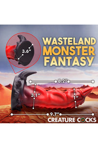 Thumbnail for XR Brands - King Scorpion Silicone Dildo - Red/Black