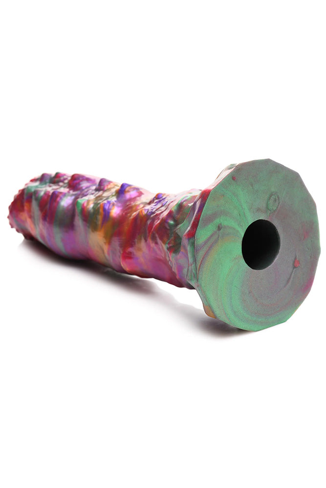 XR Brands - Creature Cocks - Larva Silicone Ovipositor Dildo With Eggs - Multicolour - Stag Shop