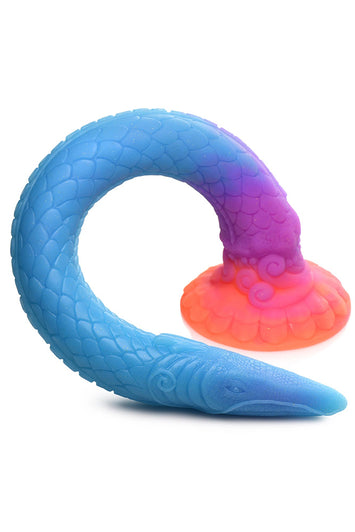 XR Brands - Creature Cocks - Makara Glow-in-the-Dark Silicone Snake Dildo - Stag Shop