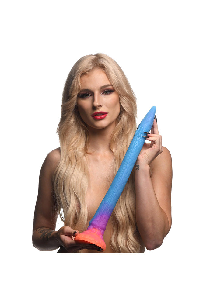 XR Brands - Creature Cocks - Makara Glow-in-the-Dark Silicone Snake Dildo - Stag Shop