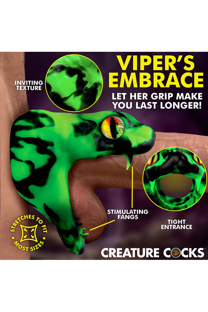 XR Brands - Creature Cocks - Master Cobra Silicone Cock Ring - Stag Shop