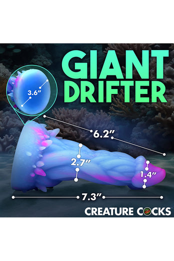 XR Brands - Creature Cocks - Nomura Jellyfish Silicone Dildo - Blue/Pink - Stag Shop