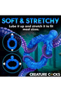 XR Brands - Creature Cocks - Poseidon's Octo-Ring Silicone Cock Ring - Blue - Stag Shop