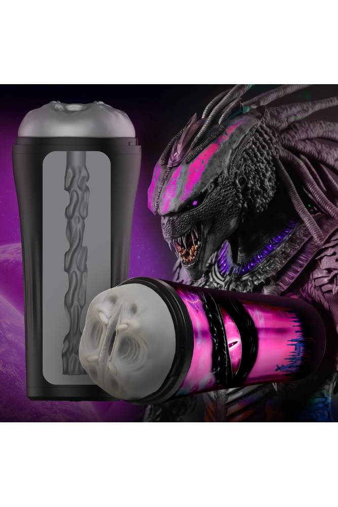 XR Brands - Creature Cocks - Predator Creature Stroker - Grey - Stag Shop
