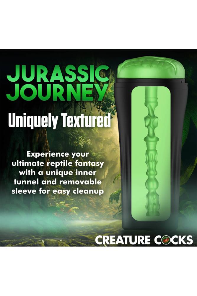 XR Brands - Creature Cocks - Raptor Reptile Stroker - Green - Stag Shop