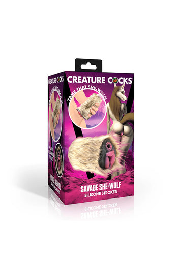 XR Brands - Savage She-Wolf Silicone Stroker - Stag Shop