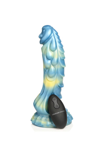 XR Brands - Creature Cocks - Sea Stallion Vibrating Silicone Dildo with Remote - Stag Shop