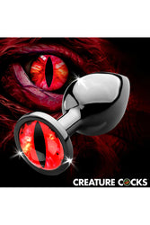 XR Brands - Creature Cocks - Sinister Eyes Metal Butt Plug - Stag Shop