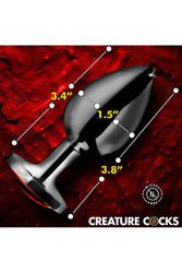 XR Brands - Creature Cocks - Sinister Eyes Metal Butt Plug - Stag Shop