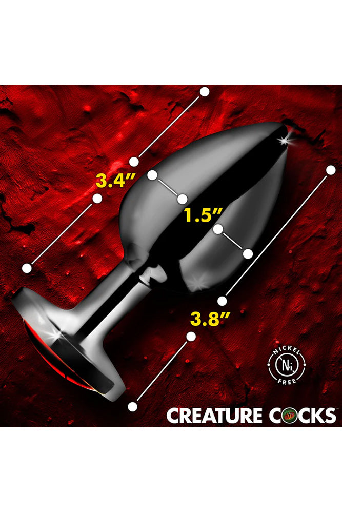 XR Brands - Creature Cocks - Sinister Eyes Metal Butt Plug - Stag Shop