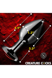 XR Brands - Creature Cocks - Sinister Eyes Metal Butt Plug - Stag Shop