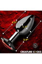 XR Brands - Creature Cocks - Sinister Eyes Metal Butt Plug - Stag Shop