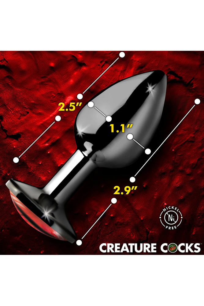 XR Brands - Creature Cocks - Sinister Eyes Metal Butt Plug - Stag Shop