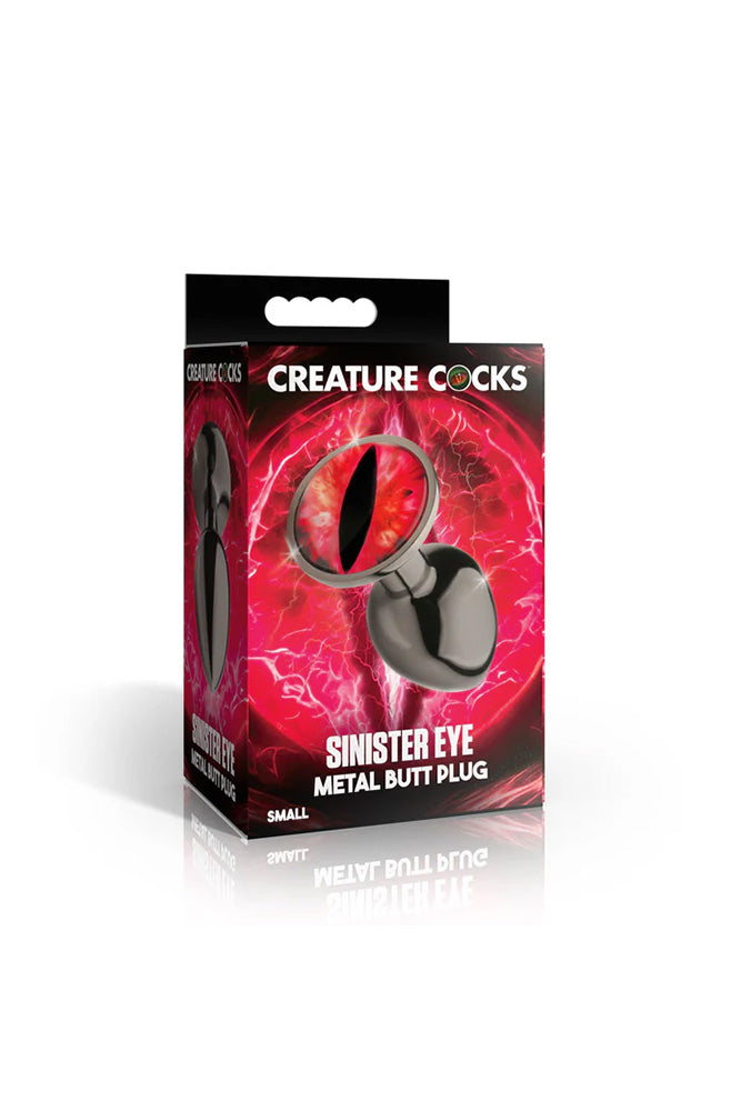 XR Brands - Creature Cocks - Sinister Eyes Metal Butt Plug - Stag Shop
