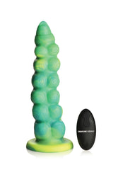 XR Brands - Creature Cocks - Squirmer Thrusting & Vibrating Dildo with Remote Control - Green - Stag Shop