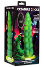 XR Brands - Creature Cocks - Squirmer Thrusting & Vibrating Dildo with Remote Control - Green - Stag Shop