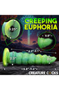 XR Brands - Creature Cocks - Squirmer Thrusting & Vibrating Dildo with Remote Control - Green - Stag Shop