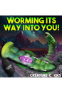 XR Brands - Creature Cocks - Squirmer Thrusting & Vibrating Dildo with Remote Control - Green - Stag Shop