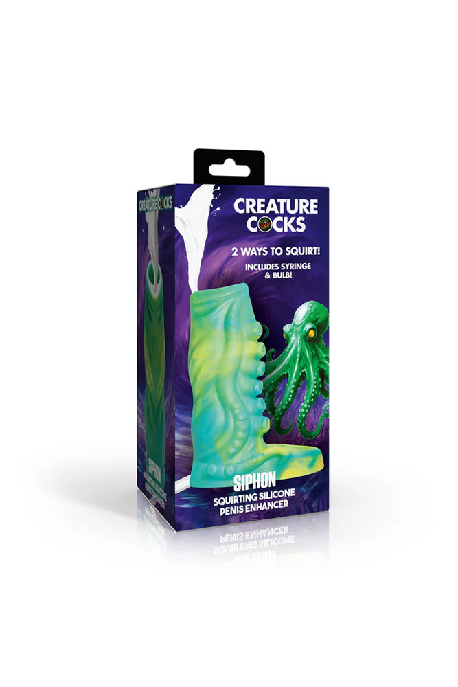 XR Brands - Creature Cocks - Squirting Tentacle Silicone Penis Enhancer - Stag Shop