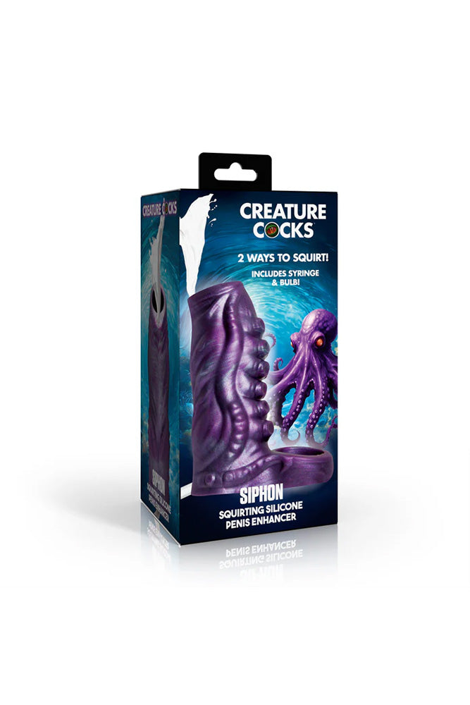 XR Brands - Creature Cocks - Squirting Tentacle Silicone Penis Enhancer - Stag Shop
