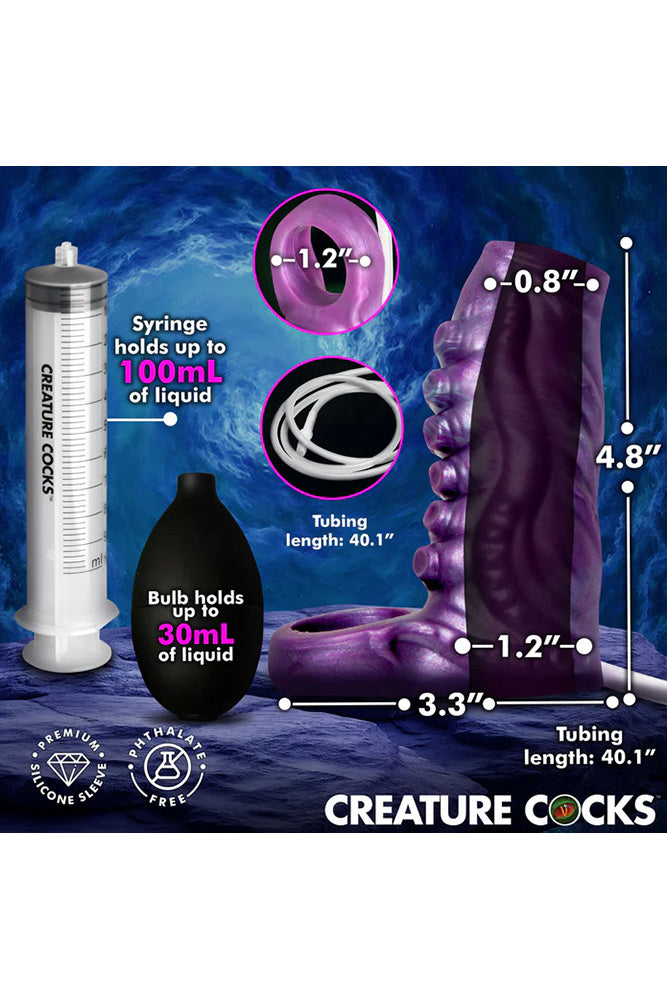 XR Brands - Creature Cocks - Squirting Tentacle Silicone Penis Enhancer - Stag Shop