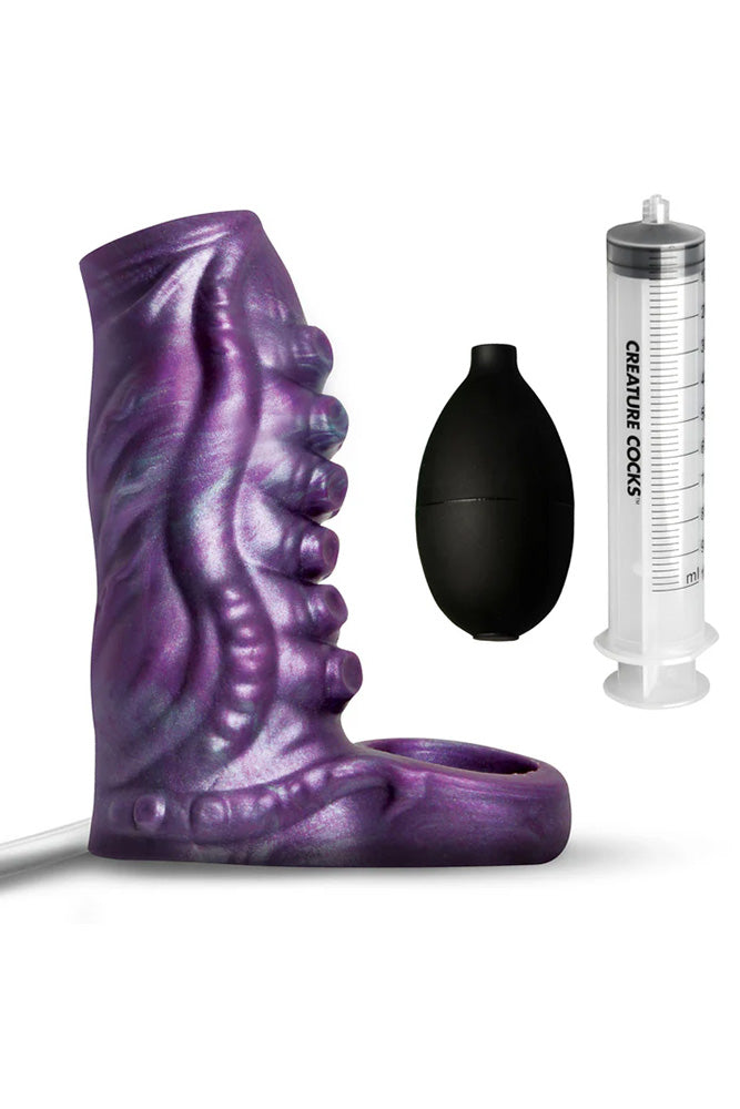 XR Brands - Creature Cocks - Squirting Tentacle Silicone Penis Enhancer - Stag Shop