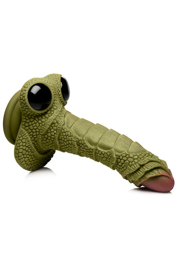XR Brands - Creature Cocks - Swamp Monster Silicone Dildo - Green - Stag Shop