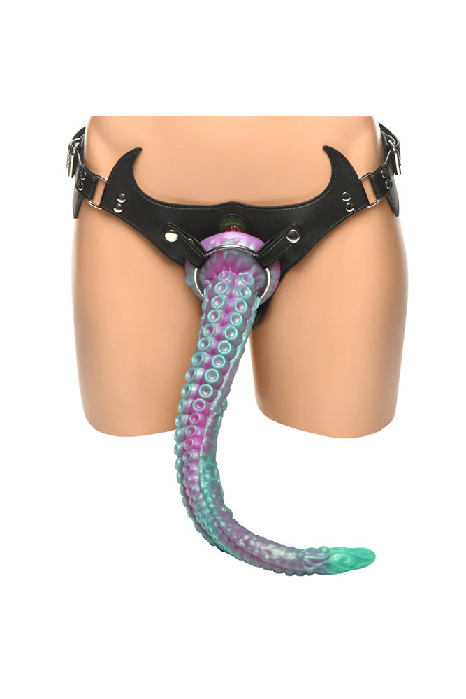 XR Brands - Creature Cocks - Tenta Harness Silicone Dildo with Harness - Stag Shop