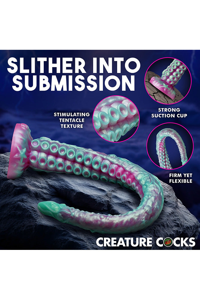 XR Brands - Creature Cocks - Tenta Harness Silicone Dildo with Harness - Stag Shop