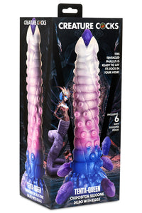 Thumbnail for XR Brands - Creature Cocks - Tenta-Queen Ovipositor Dildo with Eggs - Multicolour